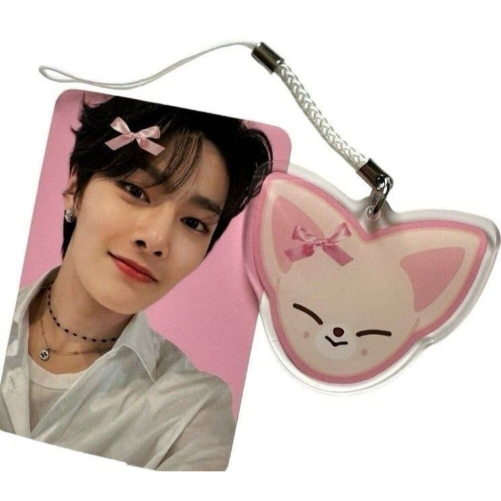 I.N skzoo FoxI.NY JEONGIN Keychain Stray Kids Light Stick Face Charm stay kpop